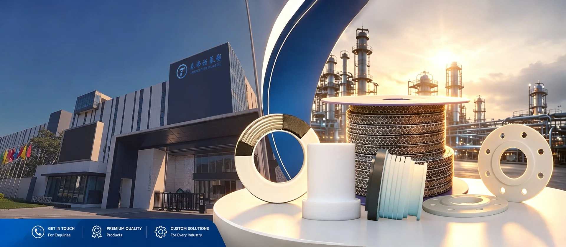 Produsen Produk Penyegelan PTFE Profesional Produsen Produk Penyegelan PTFE Profesional